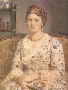 Sir Edward john Poynter,Bart.PRA,RWS Portrait of Mrs j.p.Heselitine (mk46) oil painting